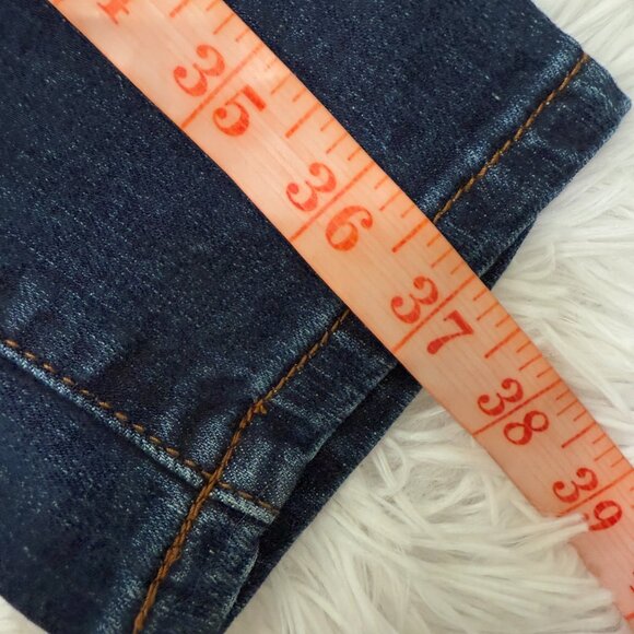 Women STS Blue Ankle Skinny Jeans Medium Rise in Dark Blue Size 27 - Picture 4 of 8